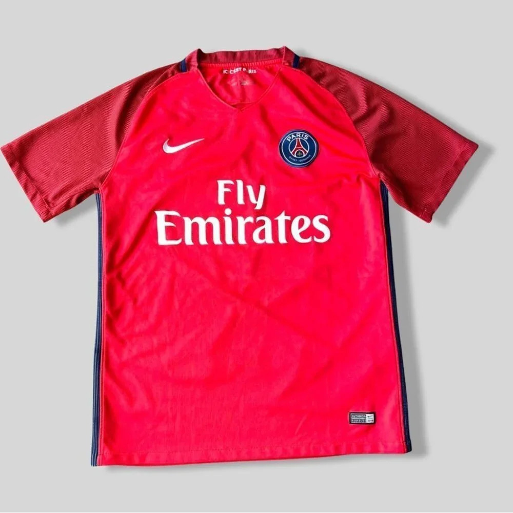 Nike PSG Away 2016-17 Stadium Jersey Paris Saint-Germain Stadium Top ooredoo